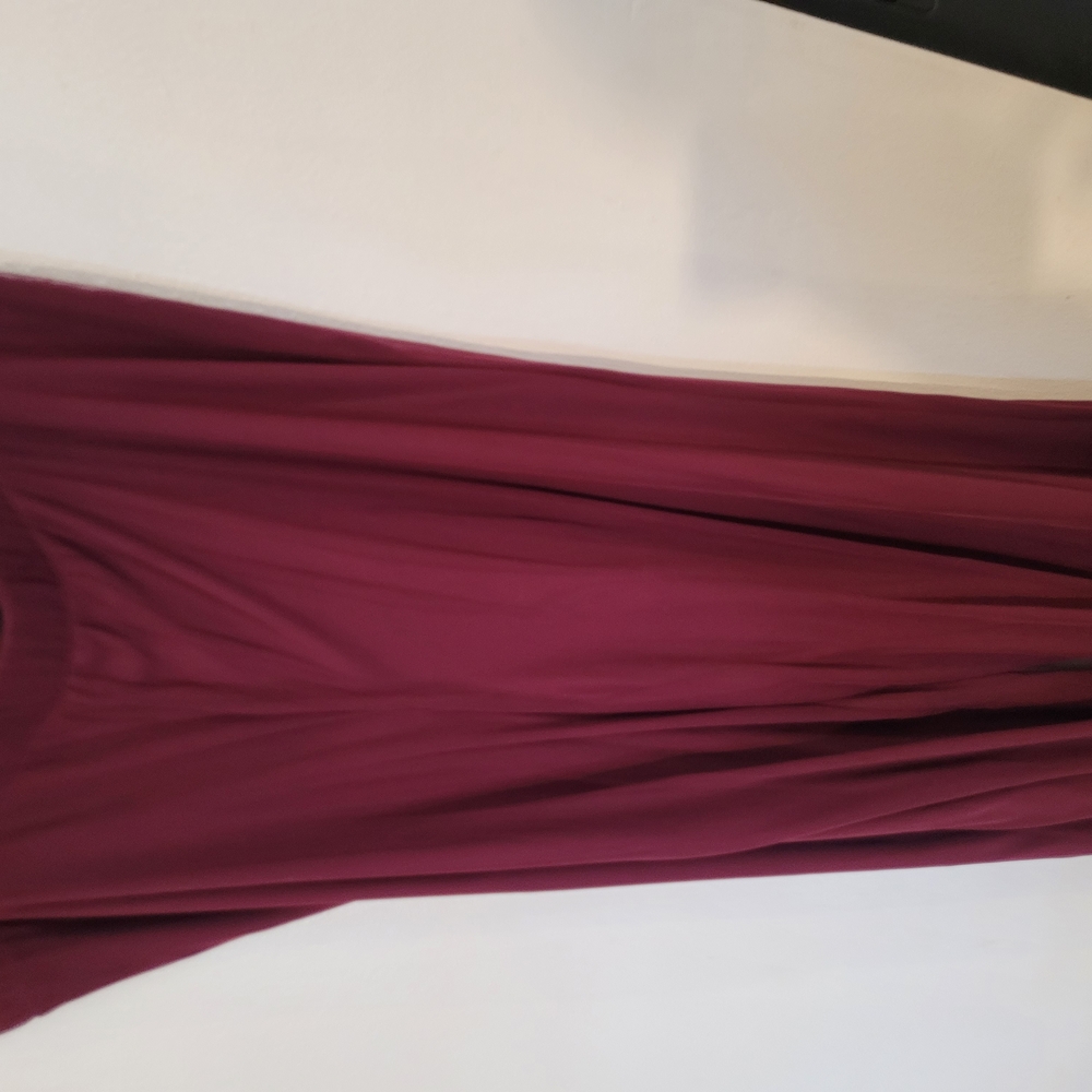 Nina Leonard Rich Burgundy Flowy Pant NWOT